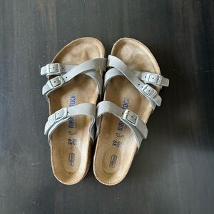 Birkenstock Franca - Size 8.5/39 - Dove Grey - Soft bed